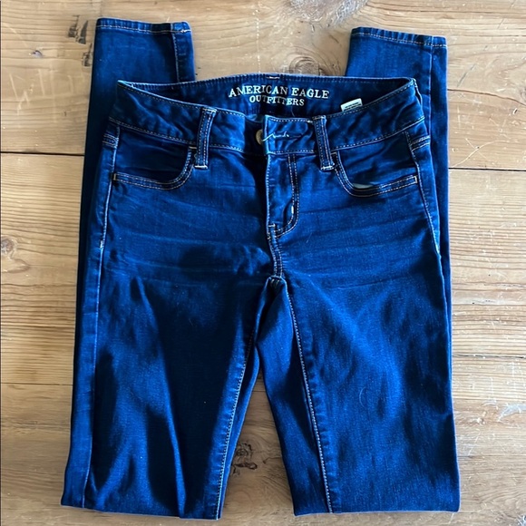 American Eagle Outfitters Women's Blue Jeans - Picture 1 of 6